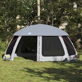  Šator za bazen s uklonjivim letvicama i mrežastim stjenkama Siva 612 x 612 cm | Shoptok.si