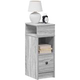  Noćni ormarić s ladicom sivi Sonoma 25x31x66 cm | shoptok.hr