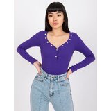 RUE PARIS Blouse-RV-BZ-7439.18-dark purple | Shoptok.si