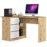 AKORD KOTNI PISALNA MIZA B16 CLP LEVA ARTISAN HRAST / BELA, (21702645) | Shoptok.si