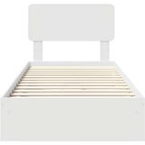  Krevet s od storage Bijelo 75 x 190 cm Konstruirano drvo | shoptok.hr