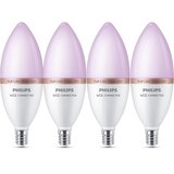  Komplet 4x LED RGB prigušiva sijalica Philips SMART C37 E14/5W/230V 2200-6500K | Eponuda.com