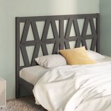 Maison Chic posteljno vzglavje - vzglavna omarica - nočna omarica sivo 146x4x100 cm trdna borovina, (21705472) | Shoptok.si