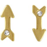 Victoria Cruz Ženske areca arrow gold mindjuše sa swarovski belim kristalom ( a3798-07dt ) Cene