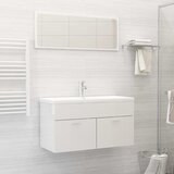 Maison Chic Komplet kopalniškega pohištva - Kopalniški sestavi visok sijaj bele barve iverna pl., (21787813) | Shoptok.si