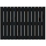  Stensko posteljno vzglavje črno 82,5x3x60 cm trdna borovina, (20737878) | Shoptok.si