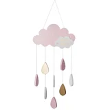 viseći ukras Cloud 24x1,2x60 cm MDF rozi