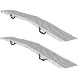  Sklopiva rampu 200kg po rampi 2 pcs Srebrno 186 x 23 x 4,5 cm | shoptok.hr