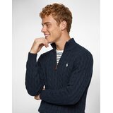Polo Ralph Lauren PULL DEMI ZIP EN MAILLE TORSADEE Tamno plava | shoptok.hr