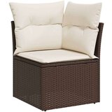  9-dijelni set vrtnih sofa s jastucima poliratan smeđi | shoptok.hr