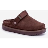 Boto PG2 Insulated women's slippers on platform chocolate Neliel | Eponuda.ba