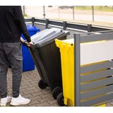 WESTMANN spremište za 4 kante za smeće Planum | 4x240L | Antracit | 330x90x120 cm - BRANDED IN GERMANY | shoptok.hr