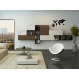 Zidni satovi world map wenge wenge (moderni zidni sat)