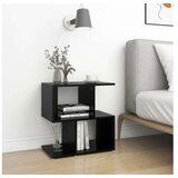  Nočna omarica črna 50x30x51,5 cm iverna plošča | Shoptok.si