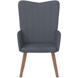  Stolica za opuštanje tamnosiva baršunasta | shoptok.hr