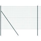 vidaXL varjena žična ograja z 13 stebrički Zelena 1.5x50 m Jeklo | Shoptok.si