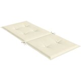  Jastuci za vrtne stolice 6 kom krem 120 x 50 x 3 cm od tkanine | shoptok.hr