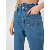Koton Elastic Waist Jeans High Waist - Baggy Jeans | ePonuda.com