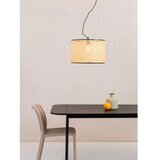 Faro 64314-49 - Luster na sajli MAMBO 1xE27/15W/230V prečnik 45 cm ratan/crna | Eponuda.com