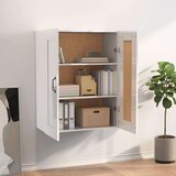 Viseći Viseča stenska omarica visok sijaj bela 69,5x32,5x90 cm, (20654096) | Shoptok.si