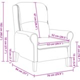 vidaXL Črn Naslanjač Črn Tkaninska obloga z lesenimi nogami | Shoptok.si