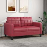  Dvosjed od tkanine crvena boja vina 140 cm umjetne kože | shoptok.hr