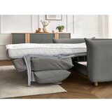 Bobochic Paris Siva raztegljiva sedežna garnitura 214 cm Ernest – | Shoptok.si