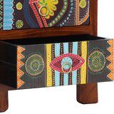 vidaXL Nočna omarica 40x40x60 cm Masivni les Akacija | Shoptok.si