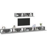  6-dijelni set TV ormarića sivog sonome konstruirano drvo | shoptok.hr