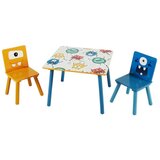Kinder Home dečiji drveni sto sa 2 stolice, set - za igru, c Cene