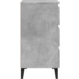 vidaXL noćni ormarić s metalnim nogama boja betona 40 x 35 x 69 cm | shoptok.hr