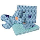 Medi Partners Quilt set with a stroller pillow + butterfly – Forest + minty minky | ePonuda.com