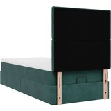 vidaXL Okvir kreveta s madracima tamnozeleni 90x200cm baršunasti | shoptok.hr