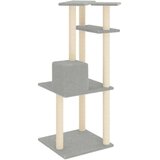  Penjalica za mačke sa stupovima za grebanje svjetlosiva 123 cm | shoptok.hr