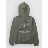 Salty Crew Surf Shark Kids Pulover s kapuco dusty olive Slike