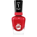 Sally Hansen Miracle Gel™ gel lak za nohte brez uporabe UV/LED lučke odtenek 444 Off With Her Red! 14,7 ml | Shoptok.si
