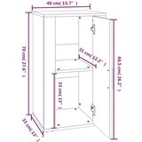  Komoda bijela 40 x 33 x 70 cm od konstruiranog drva | shoptok.hr