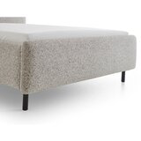Meise Möbel Bež oblazinjena zakonska postelja s prostorom za shranjevanje z letvenim dnom 140x200 cm Primo – | Shoptok.si