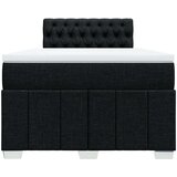vidaXL Box spring postelja z vzmetnico črna 120x190 cm blago | Shoptok.si