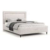 Maison de Rêve Krem tapecirani bračni krevet s prostorom za odlaganje s podnicom 160x200 cm Baleine – | shoptok.hr