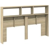 Ormarić za uzglavlje s LED svjetlima boja hrasta 160x17x102 cm | Eponuda.com