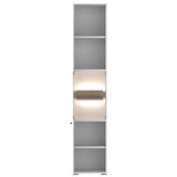 Modern Living Vitrina Cotia New, Bela, Barva Hrasta, Osvetlitev | Shoptok.si