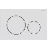 Geberit 115.882.KN.1 Sigma20 White / Gloss Chrome taster za ugradne vodokotliće dvokoličinski okrugli | ePonuda.com