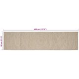  Tepisi za područja Prirodna i bijela 80 x 400 cm Juta | Eponuda.com