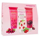 Dermacol Aroma Moment Be Delicious set: gel za prhanje Wild Raspberry 250 ml + gel za prhanje Wild Strawberries 250 ml + gel za prhanje Black Cherry 250 ml unisex Cene