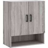 Maison Chic Stenska omarica - Zidna omarica siva sonoma 60x31x70 cm inženirski les iu1160, (22063572) | Shoptok.si