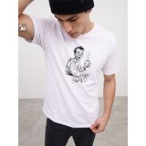Sinsay Pamučna majica s printom | shoptok.hr