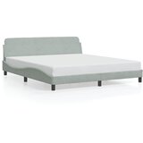  Okvir za krevet Dover svijetlosivi 180x200 cm baršun | shoptok.hr