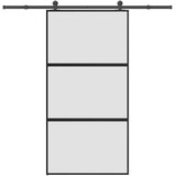  Klizna vrata s priborom 102,5x205 cm kaljeno staklo i aluminij | Eponuda.com