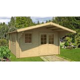 Male kuće Drvena kuća MALAGA B 380 × 380 cm sa šindrom | shoptok.hr